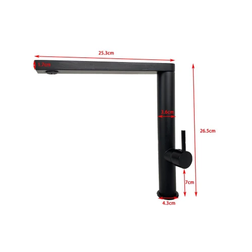 Bateria kuchenna PYRAMIS Trigono czarna