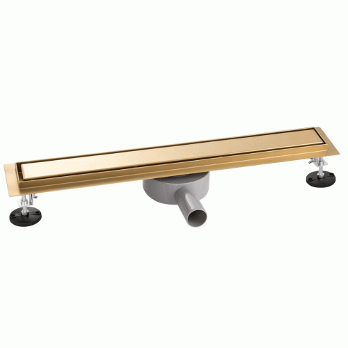 Odpływ liniowy 70cm obrotowy syfon złoty