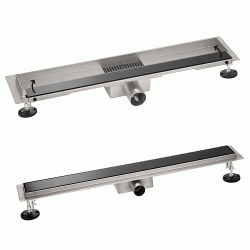 Odpływ liniowy 70 cm GLASS OLbk-700