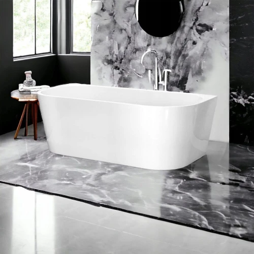 Wanna wolnostojąca przyścienna biała 150×75 cm Borgo