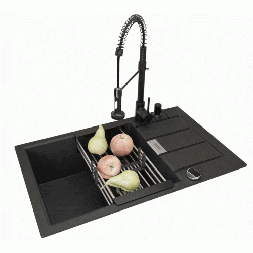 Franke Sirius Sid 2.0 S2D 611-78 XL Slim onyx bateria Spiral Retro