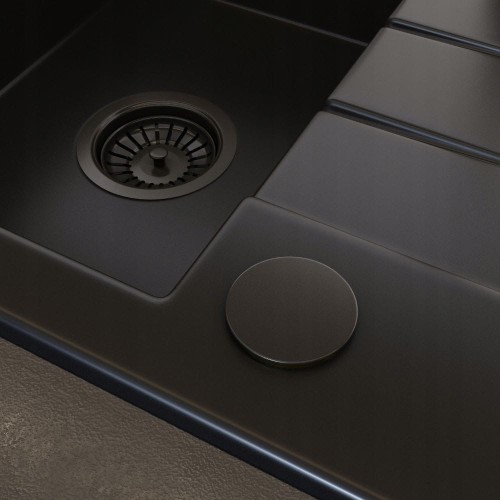 Zaślepka czarna do zlewozmywaka umywalki kuchni