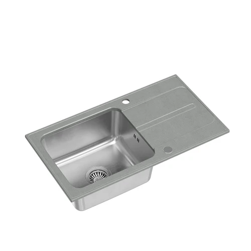 Ralph 111 Fusion GraniteQ silver stone z komorą stalową z syfonem manualnym i zaślepką