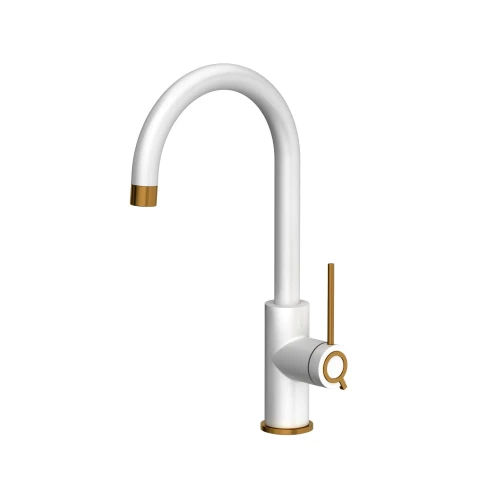 Jodie Q Line Slim SteelQ snow white/Nano PVD miedź