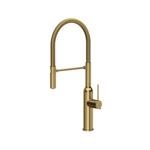 Marilyn Q Line SteelQ stalowa bateria kuchenna Nano PVD złota