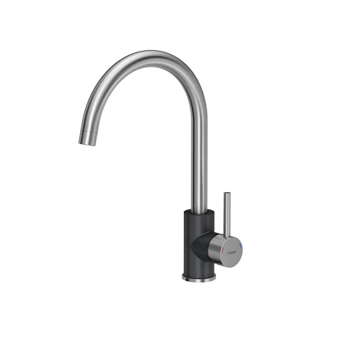 Quadron bateria kuchenna Ingrid Q Line SteelQ stal szlachetna / czarny metalik