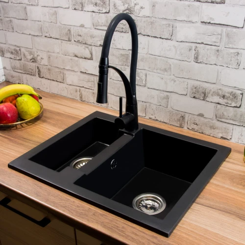 Zlewozmywak granitowy półtorakomorowy Yogi 