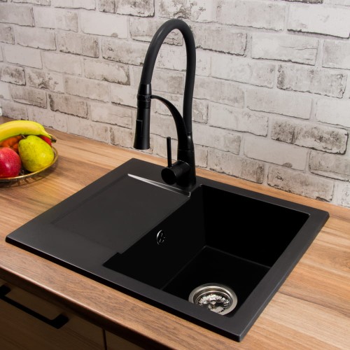 Zlewozmywak granitowy jednokomorowy z ociekaczem Donzos 