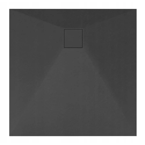 Brodzik prysznicowy kwadratowy 90 x 90 Czarny SMC kompozyt kamienny Teja