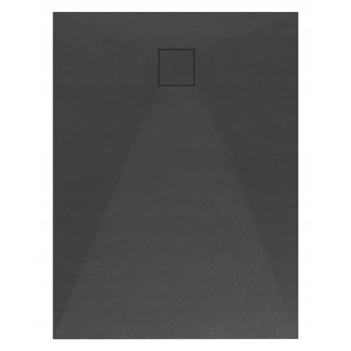 Brodzik prysznicowy prostokątny 120 x 90 cm Czarny SMC kompozyt kamienny Teja