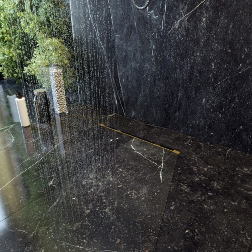 Odpływ liniowy pod płytkę 50 cm Luno złoty