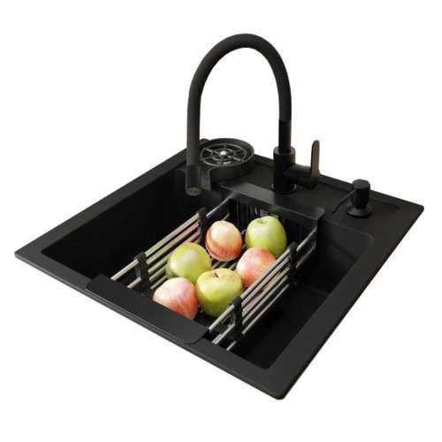 Zestaw - zlew Franke Sirius Sid 610 bateria + dozownik + myjka + koszyk