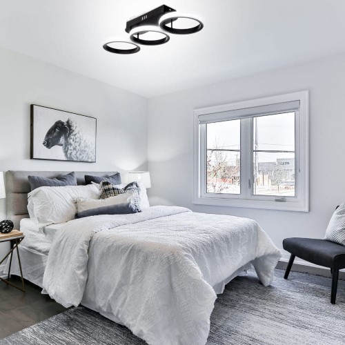 Lampa sufitowa Modern ściemnia 38W aplikacja pilot