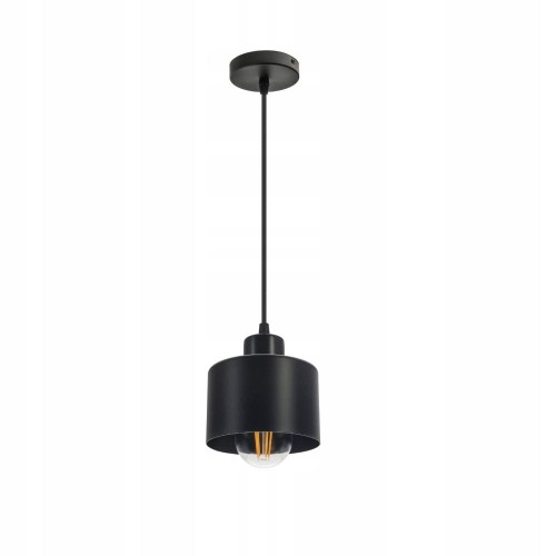 Lampa wisząca 1xE27 czarna Kate