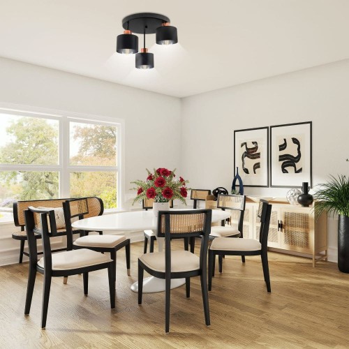 Lampa wisząca 3xE27 BLACK Copper Gabriel
