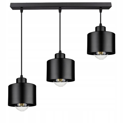 Lampa wisząca 3xE27 Black Gabriel