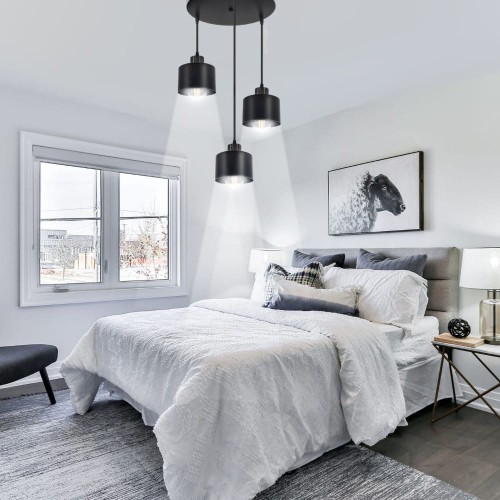 Lampa wisząca 3xE27 Black Kate