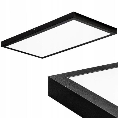 Panel 60x30 LED czarny natynkowy kwadrat 3680lm 36W CCD