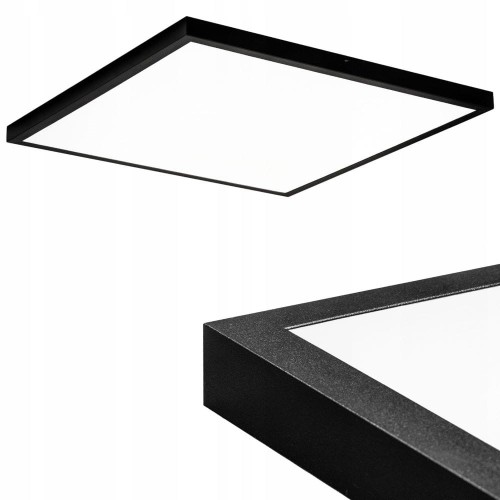 Panel 60x60 LED czarny natynkowy kwadrat 5020lm 50W CCD