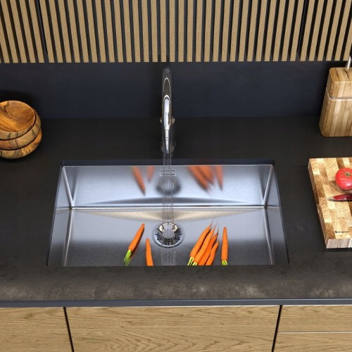 Zlewozmywak stalowy podblatowy jednokomorowy inox Silvo 75