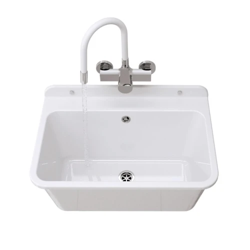 Zestaw gospodarczy - komora techniczna Large biała - bateria Flex - syfon