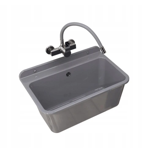 Zestaw gospodarczy - komora techniczna Large szara - bateria Flex - syfon