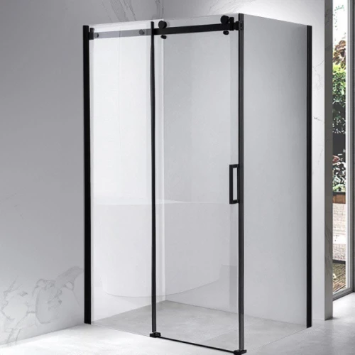 Kabina prysznicowa prostokątna BS15C czarna 120 x 80 cm