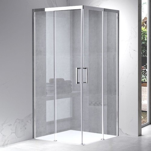 Kabina prysznicowa kwadratowa KZ90A chrom 80 x 80 cm