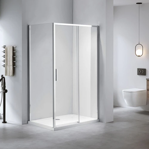 Kabina prysznicowa prostokątna super slim nova chrom 100 x 90 cm