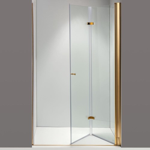 Drzwi prysznicowe SH01A złote 80 cm 6 mm 