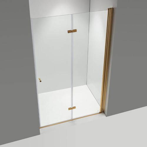 Drzwi prysznicowe SH01B złote 90 cm 6 mm