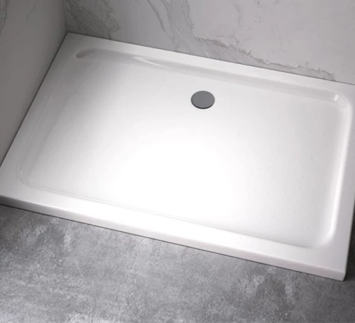 Brodzik prysznicowy prostokątny slim ST05B biały 80 x 70 cm