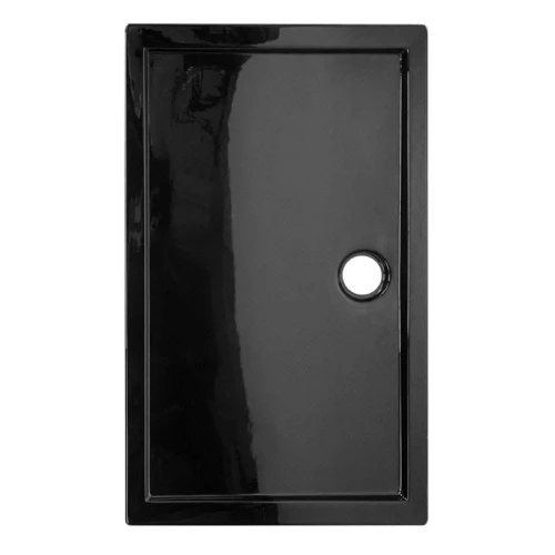 Brodzik prysznicowy prostokątny slim ST03B czarny 110 x 80 cm 