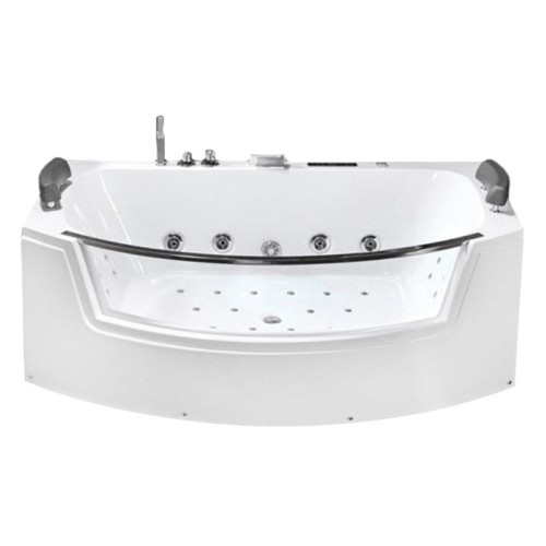 Wanna z hydromasażem z podgrzewaczem Suprema 664H biała 185 x 110 cm
