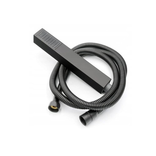 Zestaw natryskowy prysznicowy podtynkowy czarny