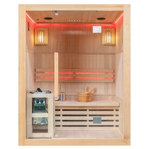 Sauna fińska wysokotemperaturowa z piecem Oslo3/Harvia 4,5KW 150 x 120 cm 3-4 osobowa