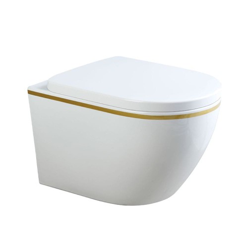 Miska WC wisząca Tornado Mizu-WH-GL-TR-02 biała deska wolnoopadająca Duroplast 
