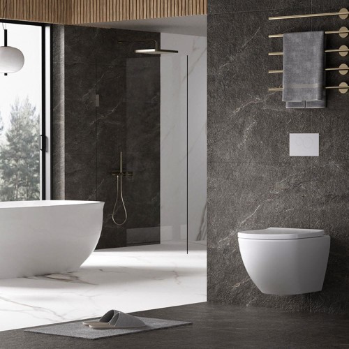 Miska WC wisząca Tornado Nero-WH-02 biała deska wolnoopadająca Duroplast