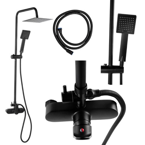 Bateria łazienkowa prysznicowa T206B czarna