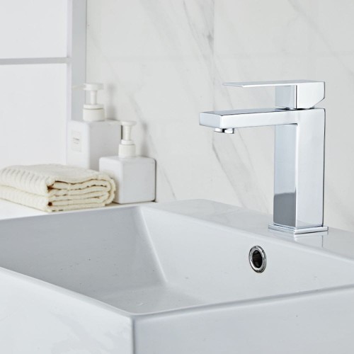 Bateria umywalkowa łazienkowa F211A chrom