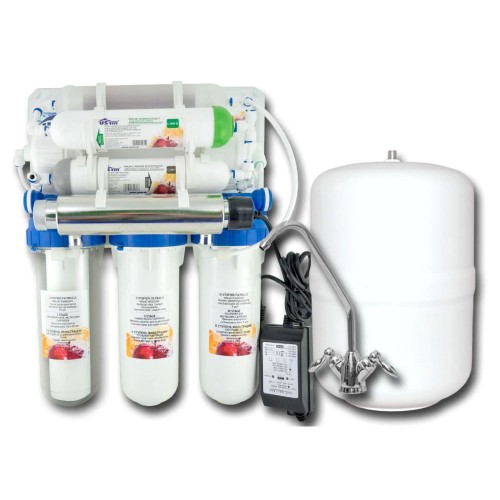 RO8-WFU Odwrócona osmoza 8-mio stopniowa ze sterylizatorem UV (lampa bakteriobójcza)