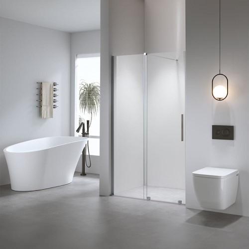 Drzwi prysznicowe przesuwne do wnęki ASTRA-CH-A-120 z profilem