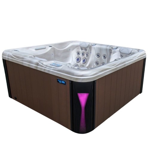 Jacuzzi ogrodowe wanna SPA566 Full Capuccino obudowa kawa 200 x 200 cm