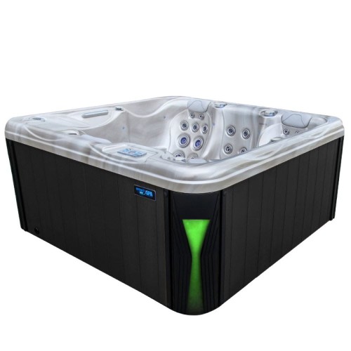 Jacuzzi ogrodowe wanna SPA566 Full Capuccino obudowa antracyt 200 x 200 cm