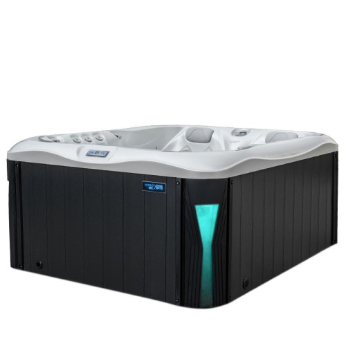 Jacuzzi ogrodowe wanna SPA530 biała perła obudowa antracyt