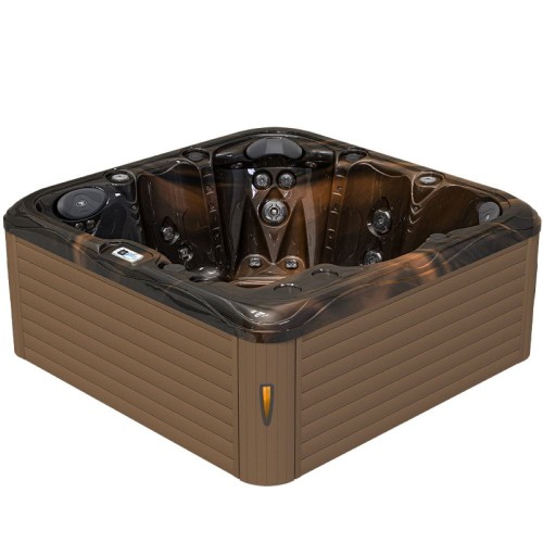 Jacuzzi ogrodowe wanna SPA753 magma gold obudowa kawa 200 cm x 200 cm