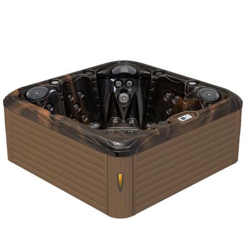 Jacuzzi ogrodowe wanna SPA752 magma gold obudowa kawa 200 cm x 200 cm