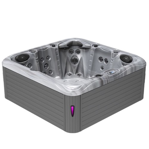 Jacuzzi ogrodowe wanna SPA752 cappucino obudowa szara 200 cm x 200 cm
