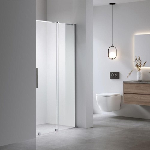 Drzwi prysznicowe przesuwne do wnęki ASTRA-CH-A-120 z profilem