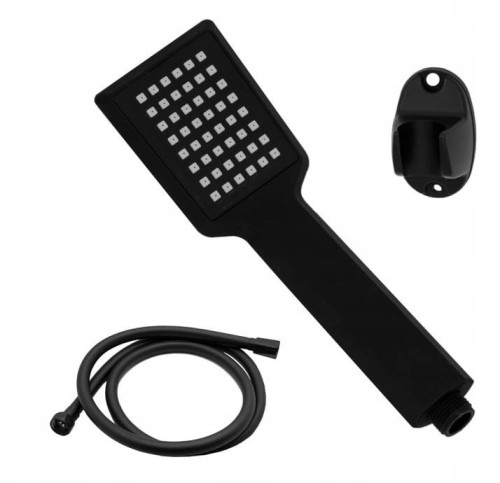 Zestaw Cholet czarny - bateria  natryskowa + zestaw natryskowy